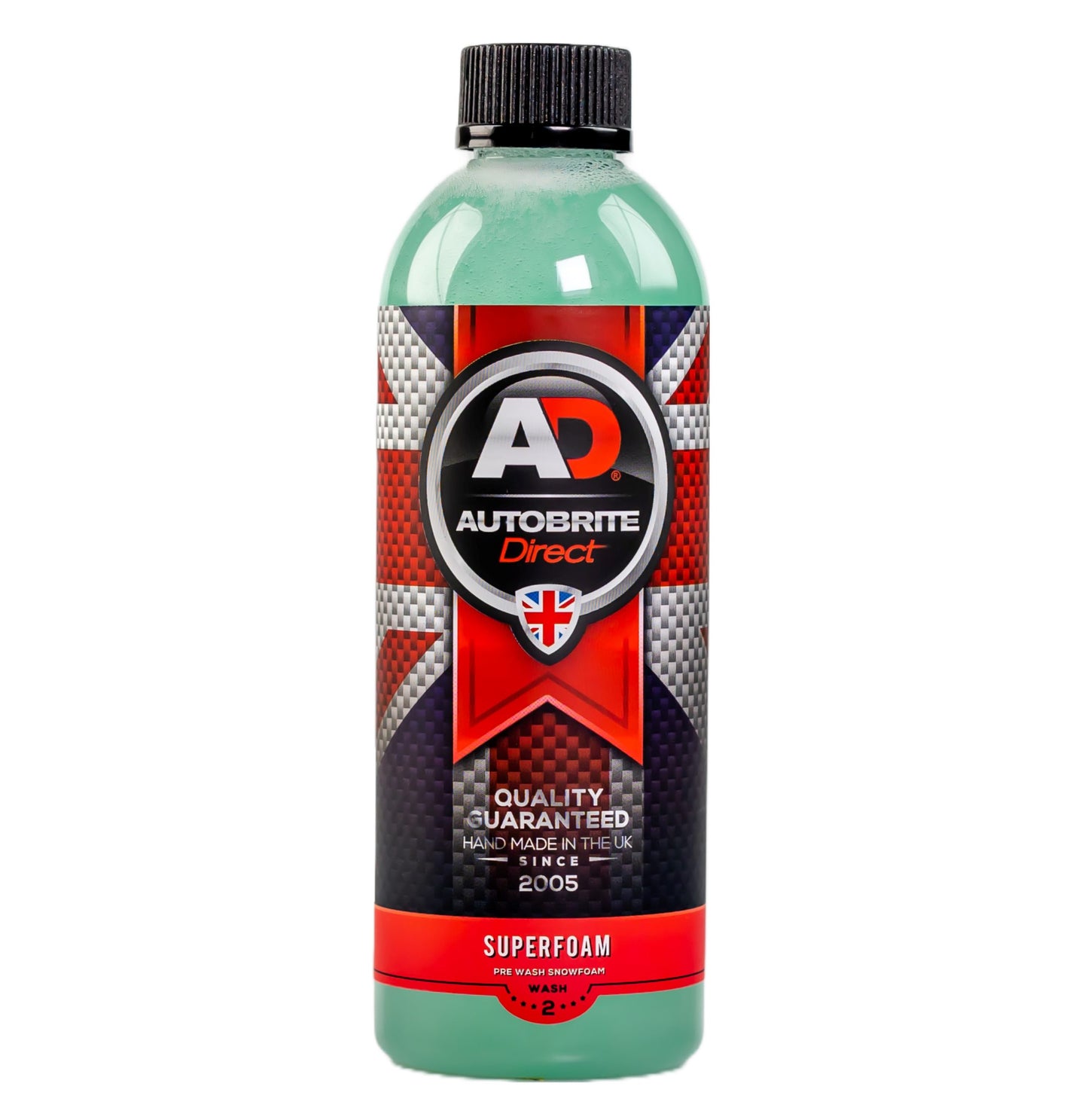 本格洗車のファーストステップ英国製 スーパーフォーム 500ml スノーフォーム カーシャンプー(タッチレス洗車)希釈利用 洗車 初心者向け Autobrite Direct